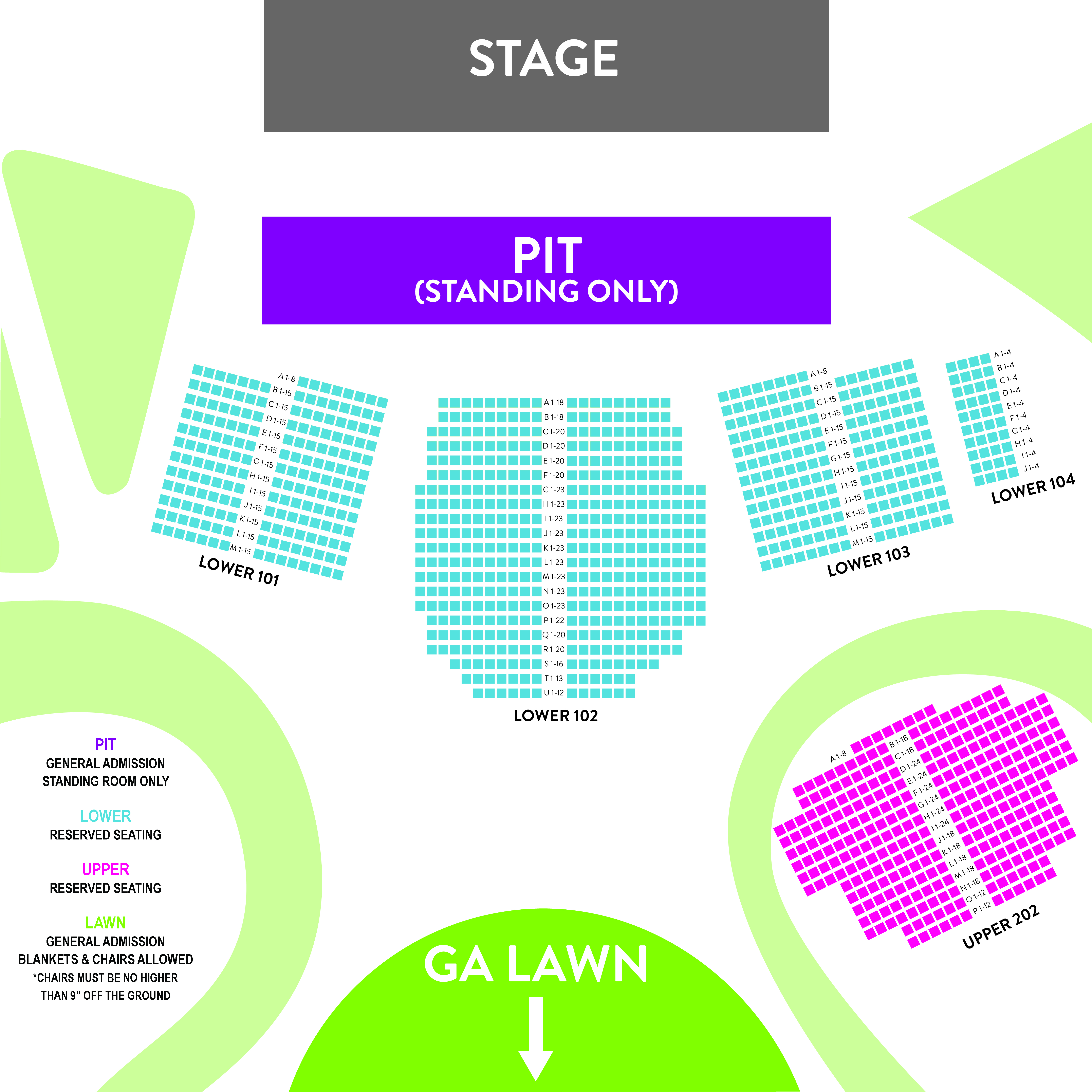 MAD Amp Seating Chart
