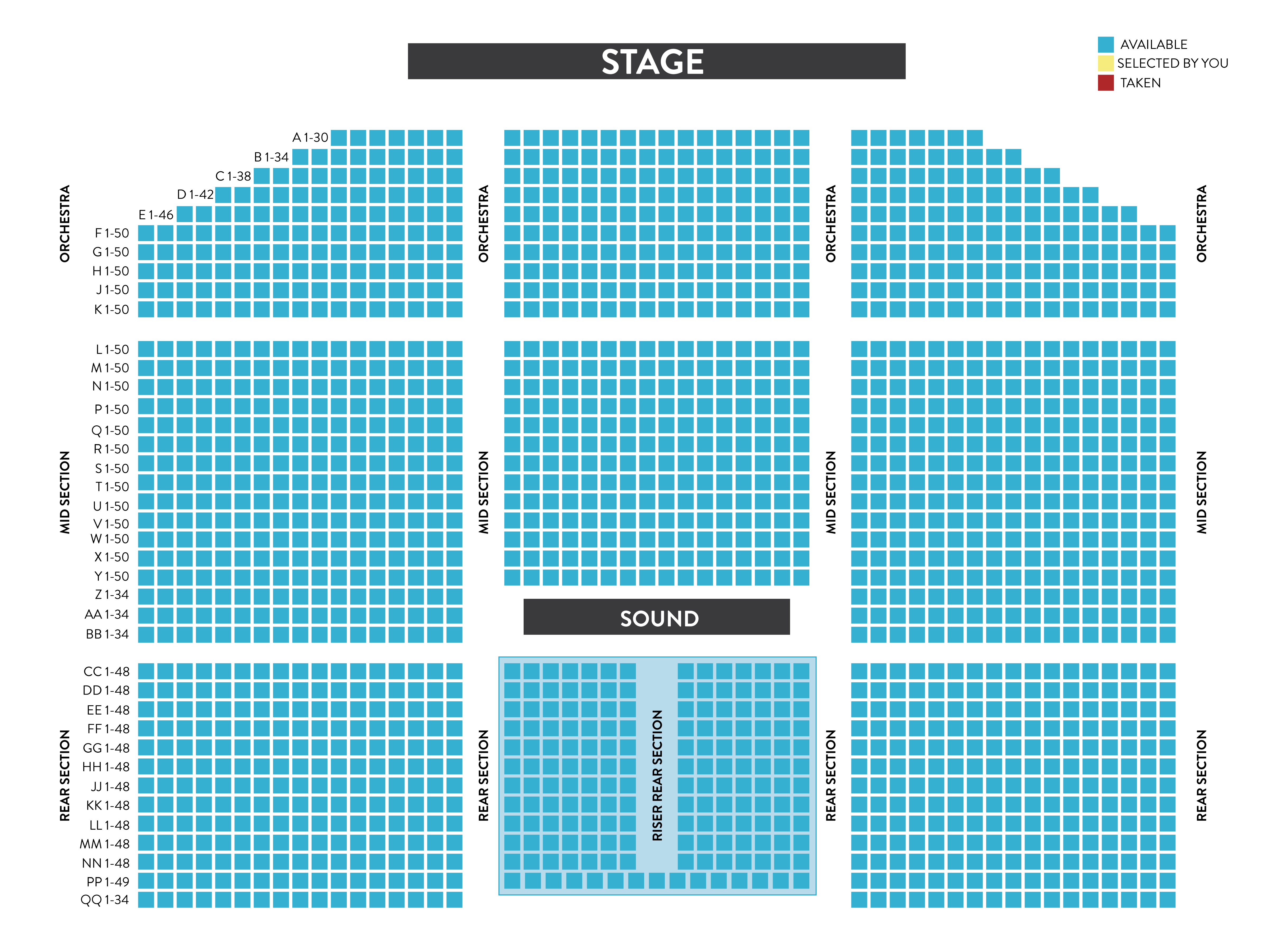 Murphy Theater Seating Chart
