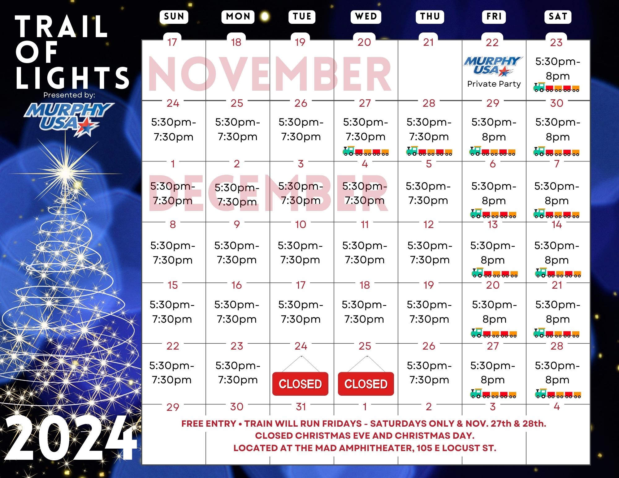 Trail of Lights Calendar