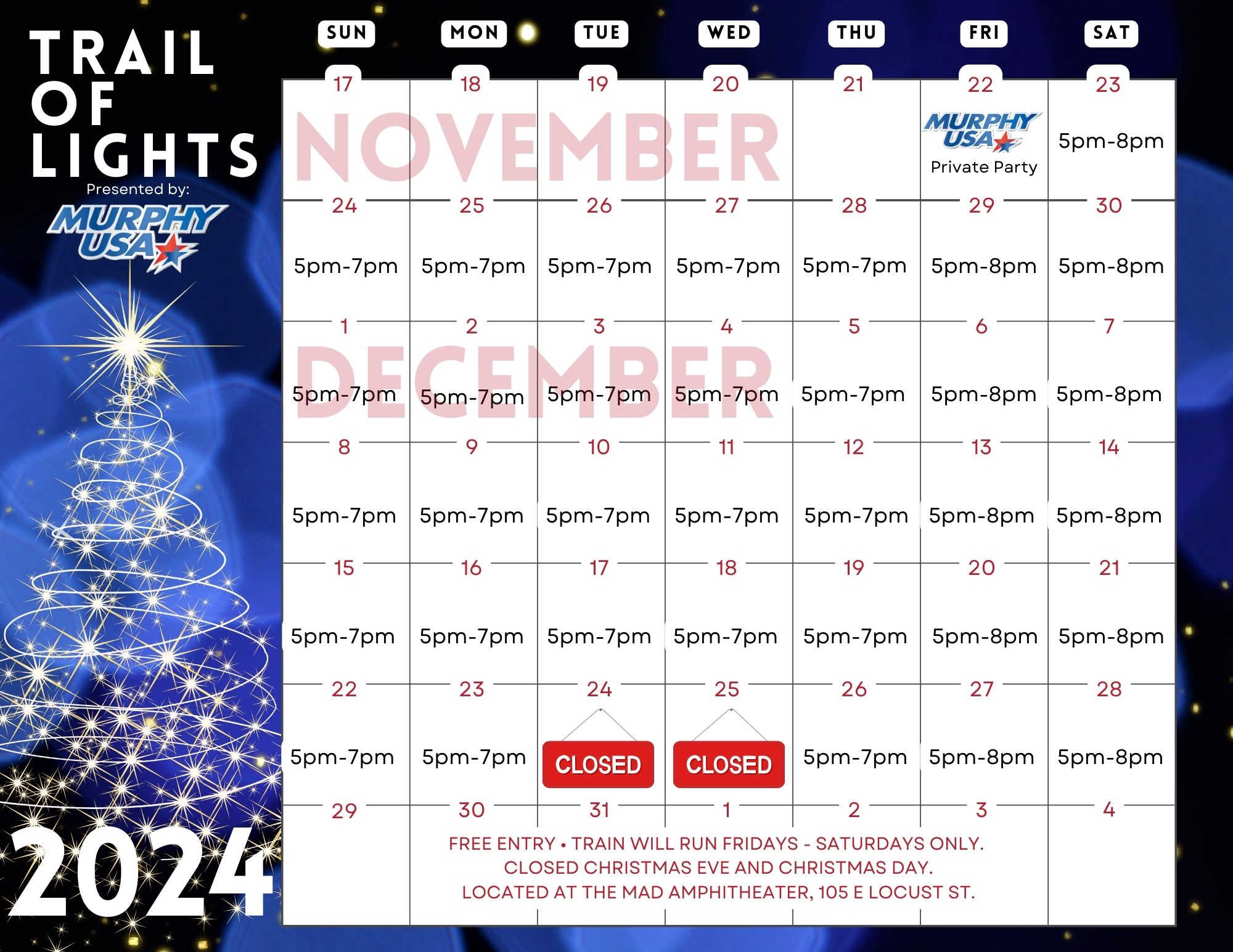 Trail of Lights Calendar