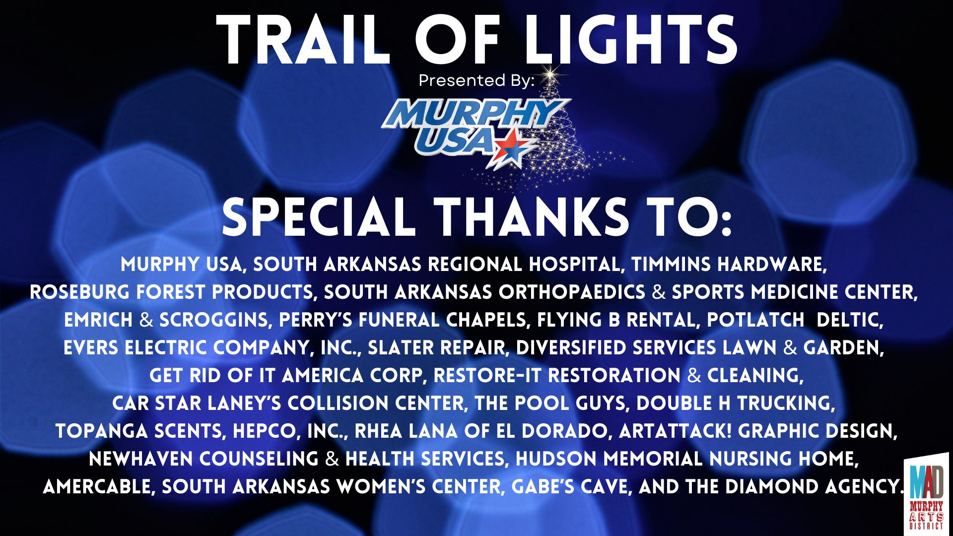 Trail of Lights Sponsors