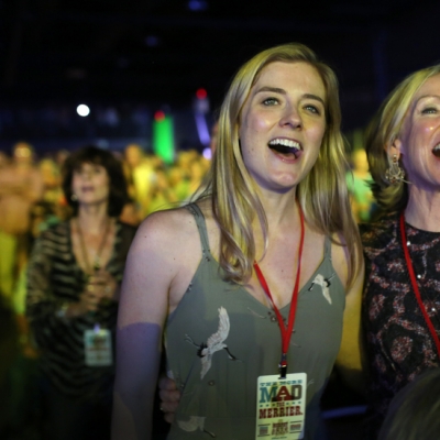 Mom and Daughter at Concert