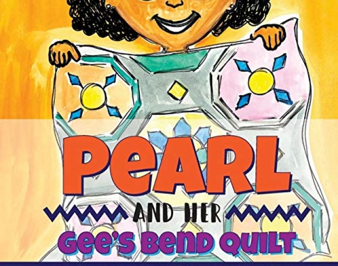 Pearl and her gee's bend quilt